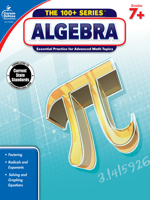 Title details for Algebra, Grades 7 - 9 by Carson Dellosa Education - Available
